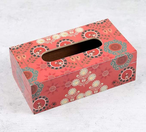 Customized Design Printed Napkin Tissue Box For Hotel <b>Wedding</b> Table <b>Top</b> Decorative Use Tissue Dispenser by blossom craft india - Product Image 5
