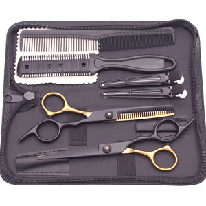 Tijeras de Peluquería de 6.5'' de Acero Inoxidable Japonés para Diestros, Set de Tijeras de Entresacar de 28 Dientes Afiladas y Peine para Corte de Pelo ANAAIF - Product Image 5