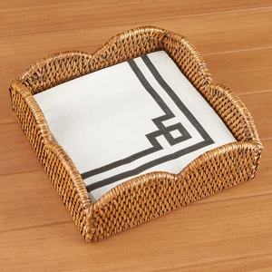 Excellent quality weave <b>rattan</b> napkin holders <b>table</b> <b>dining</b> napkins holder decorations for events - Product Image 2