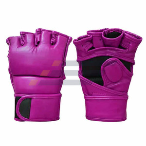 Gants de MMA de couleur noire de qualité supérieure, prix de gros, vêtements de sport pour la lutte, impression de logo personnalisée - Product Image 5