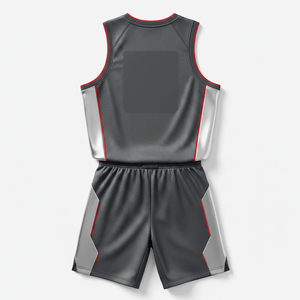 Ensemble d'uniformes de basketball sublimés durables, maillot et short de basketball en polyester à séchage rapide pour les équipes de lycée - Product Image 3