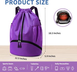 Elegante Bolsa de Gimnasio de Lona, Bolsa de Viaje Deportiva de Primera Calidad para Fitness - Product Image 2