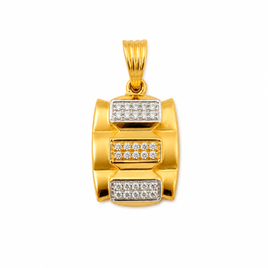 Colgante de Diamantes de Oro Amarillo de 18 Quilates para Hombre, Unisex, Acabado Pulido, Geométrico, Regalo para Fiestas, Uso Diario, Joyería de Lujo - Product Image 2