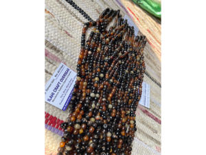 Tasbih/Misbaha de 99 cuentas de cuerno de búfalo redondo pulido, rústico, islámico, moderno, ecológico, religioso de ILAHI, Uttar Pradesh - Product Image 3