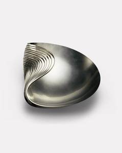 Bol en aluminium poli au design moderne, durable, sans plomb, grande taille, idéal pour servir des salades, des fruits, lors de fêtes et de mariages - Product Image 2
