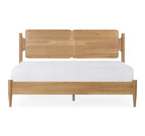 โครงเตียงไม้สักแท้สไตล์มินิมอล สแกนดิเนเวียน เฟอร์นิเจอร์ห้องนอนทันสมัย ขนาดคิงไซส์ รับประกัน 3 ปี เป็นมิตรกับสิ่งแวดล้อม - Product Image 6