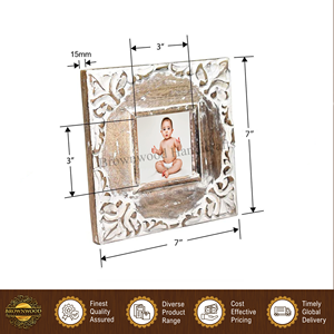 Leading Exporter of Superior Quality Modern Design <b>White</b> Distressed Finished Color Mango Wood Photo Picture <b>Frame</b> from India - Product Image 5