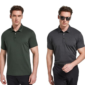 เสื้อกอล์ฟแขนสั้นผ้าฝ้ายระบายอากาศได้ดี แห้งเร็ว สีพื้นเรียบ  โลโก้สั่งทำได้ตามแบบ OEM  สำหรับพนักงาน  แบบยูนิเซ็กซ์ - Product Image 3