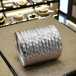 Wholesale Custom Silver Plated Brass <b>Bangles</b>-Traditional Fashion Party 12 Piece <b>Set</b> - Product Image 4