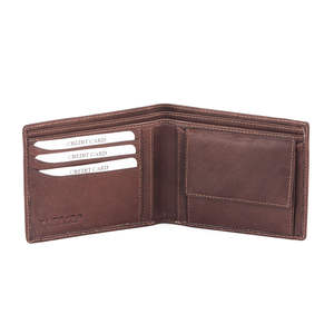 Tarjetero Delgado Retro Personalizado, Cartera Corta Casual Minimalista de Cuero Genuino para Hombre, Vintage con Protección RFID de Poliéster - Product Image 2