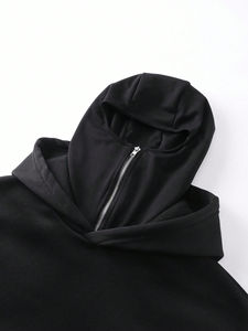 Balaclava tendance pour hommes, sweat-shirt en coton doux, parfait pour un usage quotidien, style streetwear, tenue tendance - Product Image 3