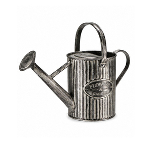 Arrosoir en métal noir avec accents dorés, finition durable pour le jardinage - Product Image 6