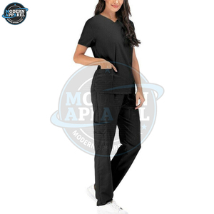 Unisex Scrub Suits Wholesale Cotton Polyester Medical Uniform <b>Sets</b> For <b>Doctors</b> And Nurses Hospital Workwear - Product Image 4