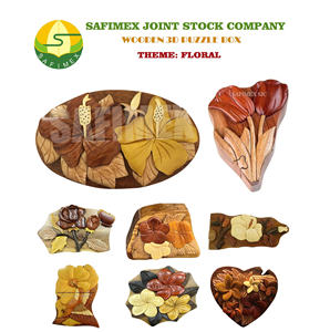 Caja de Rompecabezas 3D de Madera Hecha a Mano para Recuerdos, Estilo Vintage, Intarsia, Precio Económico, Venta al por Mayor, Exportación Directa de Fábrica en Vietnam - Product Image 5