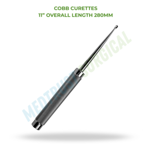 Curette Cobb 11 pouces 280 mm – Instrument chirurgical neuro-spinal pour curettage osseux et débridement - Product Image 2