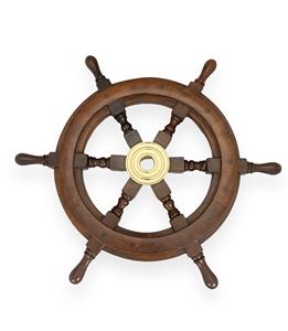 Volant de bateau rustique en bois de 18 pouces à suspendre, décoration créative originale pour la maison, nouveauté de Pâques - Product Image 2