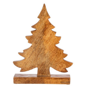 Wooden <b>Tree</b> Shape Decorative Plate Nordic Style Handmade Solid Wood Serving Display Tray Home Table Decor Wholesale - Product Image 4