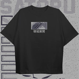 เสื้อยืดสตรีทแวร์ OEM วินเทจ โกโจ ซาตูโร ล้างสีสไตล์ไฮสตรีท ทรงหลวมสั่งทำพิเศษ พิมพ์ลายอนิเมะ ยูนิเซ็กส์ ลำลอง - Product Image 4