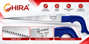 HIRA 28662 Noki/Kompass-Säge, 12 Zoll, Stahl, für Industrie & Heimwerker, mit PVC-Griff - Product Image 2