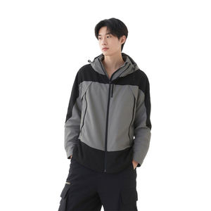Best Quality New Design Waterproof Windbreaker Jacket for Men's Outerwear Full Zip-up Softshell Windbreaker Jackets with Hood - Product Image 5
