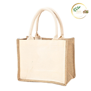 Stylish Laminated Jute Packaging <b>Bags</b> for Luxury Product Packaging and Retail Display - Product Image 2
