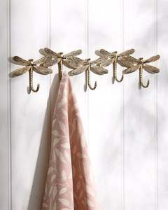 Crochet mural design en laiton massif pour la maison, finitions brillantes, organisateurs muraux pour courrier et clés - Product Image 4