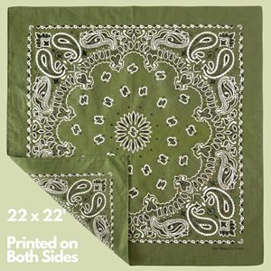 Bulk Supply Paisley <b>Bandana</b> 100% Cotton 23x23 Inch Durable Soft Fabric Custom Design Available Wholesale Export Quality - Product Image 4