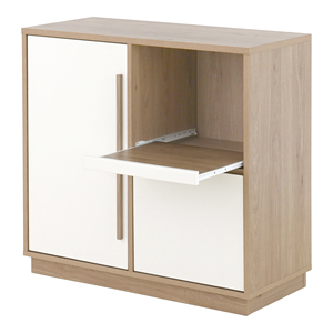 Meuble de rangement coulissant multifonctionnel moderne en bois naturel, haute qualité, blanc, pour cuisine et salle à manger VU8590 - Product Image 3