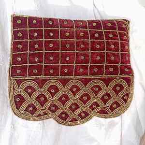 Bolso de cuentas indio hecho a mano, colorido, de lujo, artesanal étnico, con asa de baguette de cuentas de cristal, duradero, moderno, accesorio de moda de cristal - Product Image 6