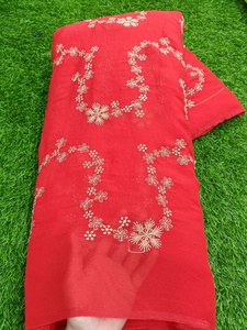 Tela de Georgette Bordada Bides Work, 44 Pulgadas de Ancho, 65 GSM, Textil Transparente de Alta Calidad para Vestidos Étnicos y Ropa de Boutique - Product Image 5