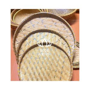 Plateau en bambou pour la présentation de fruits frais, choix populaire, qualité supérieure, sélection de bambou pur, idéal pour le service professionnel des clients. - Product Image 1