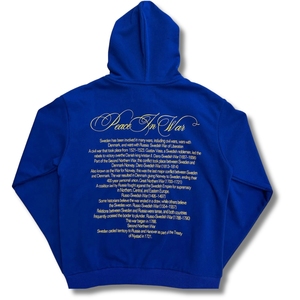 Hoodie court unisexe 450g en polyester/coton bleu avec impression en relief, haute qualité, écologique, streetwear décontracté, rétro, hiver, XXS - Product Image 3