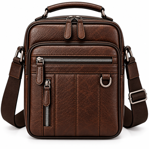 Bolso de Hombro de Cuero a Precio de Fábrica, Bolso Bandolera Personalizado, Bolso de Viaje, Conjunto de Bolsos de Hombro de Cuero Unisex Personalizados - Product Image 1