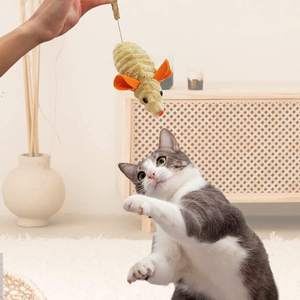 Juguetes para Mascotas, Peluche de Hierba Gatera, Juguetes Interactivos para Masticar para Gatos, Ratones y Animales de Peluche para Gatos y Gatitos, Suministros para Mascotas - Product Image 4