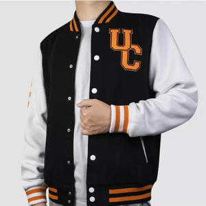 Cheap Price <b>Men's</b> Custom Eco-Friendly Casual Winter Varsity <b>Jacket</b> Front Logo College Letterman <b>Baseball</b> Bomber Style Wholesale - Product Image 3