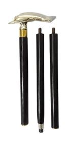 Bastón de madera vintage con mango de martillo, desmontable, con punta de latón, decorativo para caballero - Product Image 2