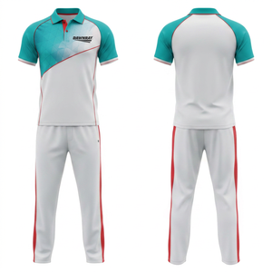 <b>Cricket</b> Uniform Set Unlimited Sublimation Design Options Printed Durable Quick Dry | Men Women Adults <b>Cricket</b> Wears Polo Shirt - Product Image 3
