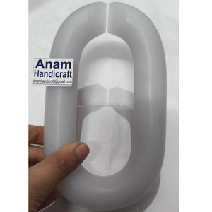 Adornos de Pared de Cadena Acrílica Modernos Personalizados, Hechos a Mano, Adornos Colgantes de Resina Modernos para Decoración del Hogar, Listos para el Festival Diwali - Product Image 1