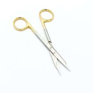 Micro Tijeras Quirúrgicas Dentales Profesionales con Punta Curva Modelo FI-036 de Acero Inoxidable con Certificación CE de Dentavex - Product Image 1