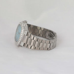 Reloj de Pulsera de Lujo para Hombre con Diseño Exclusivo, con Diamantes Redondos Brillantes Cultivados en Laboratorio con Claridad VVS - Product Image 2