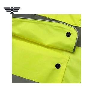 Gilet de sécurité réfléchissant EMPIRE TREND WEARS, design à bandes haute visibilité, couleur et logo personnalisables, sérigraphie, vêtements de travail - Product Image 5