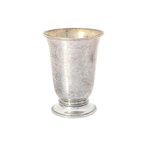 Gobelet classique en métal, finition argentée, design solide, réutilisable, cadeau pour les fêtes et les bars, gobelets tulipes faits à la main - Product Image 2