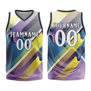 Camiseta Deportiva de Baloncesto Estilo Moderno, Transpirable, de Malla, con Logotipo del Equipo Personalizado, Nombre y Número Impresos, Uniforme de Entrenamiento - Product Image 1