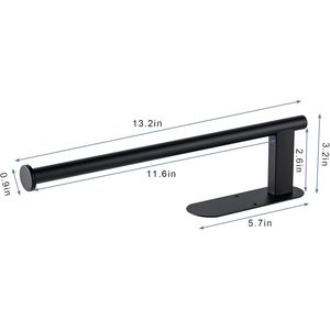 Portarotolo da Cucina Autoadesivo in Acciaio Inossidabile Migliorato, Resistente alle Piegature, con Montaggio a Trapano, Design Comodo per Armadietto - Product Image 3