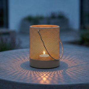 Farol de metal minimalista personalizado al por mayor, con asa, de hierro, con recubrimiento en polvo de <span class=keywords><strong>color</strong></span>, estilo huracán - Product Image 2