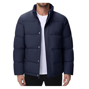 Men Winter Thick Puffer <b>Jacket</b> Stand Collar Breathable Fabric Long Sleeve Design Custom Logo Printing men puffer <b>jacket</b> - Product Image 2