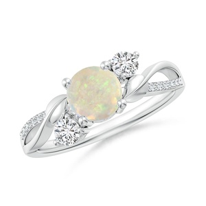 Anillos de Compromiso Clásicos Hechos a Mano con Piedra Preciosa de Aguamarina en Oro de 18K, Joyería Fina de Diseño para Mujer con Acentos de Diamantes - Product Image 1