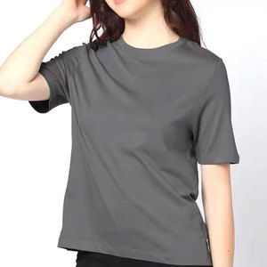 เสื้อยืดผ้าฝ้ายลำลองสำหรับผู้หญิงเสื้อยืดผู้หญิงผ้านิ่มสวมใส่สบายทุกวันผ้าคอตตอนพรีเมียมแฟชั่น - Product Image 1