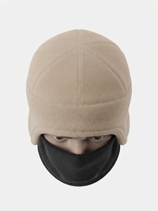 Unisex Winter <b>Warm</b> <b>Hat</b> with Ear Flaps Face Covering Soft Fleece Material Comfortable Outdoor Cold Weather Cap - Product Image 2