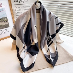 Custom Print Wholesale Print Silk Wrap Premium Pure Silk <b>Scarf</b> for Women Plain <b>Satin</b> Silk Lightweight Neck Wrap Soft Touch <b>Scarf</b> - Product Image 3
